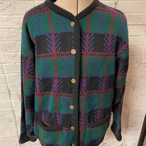 Tally Ho Vintage Sweater Cardigan Large
